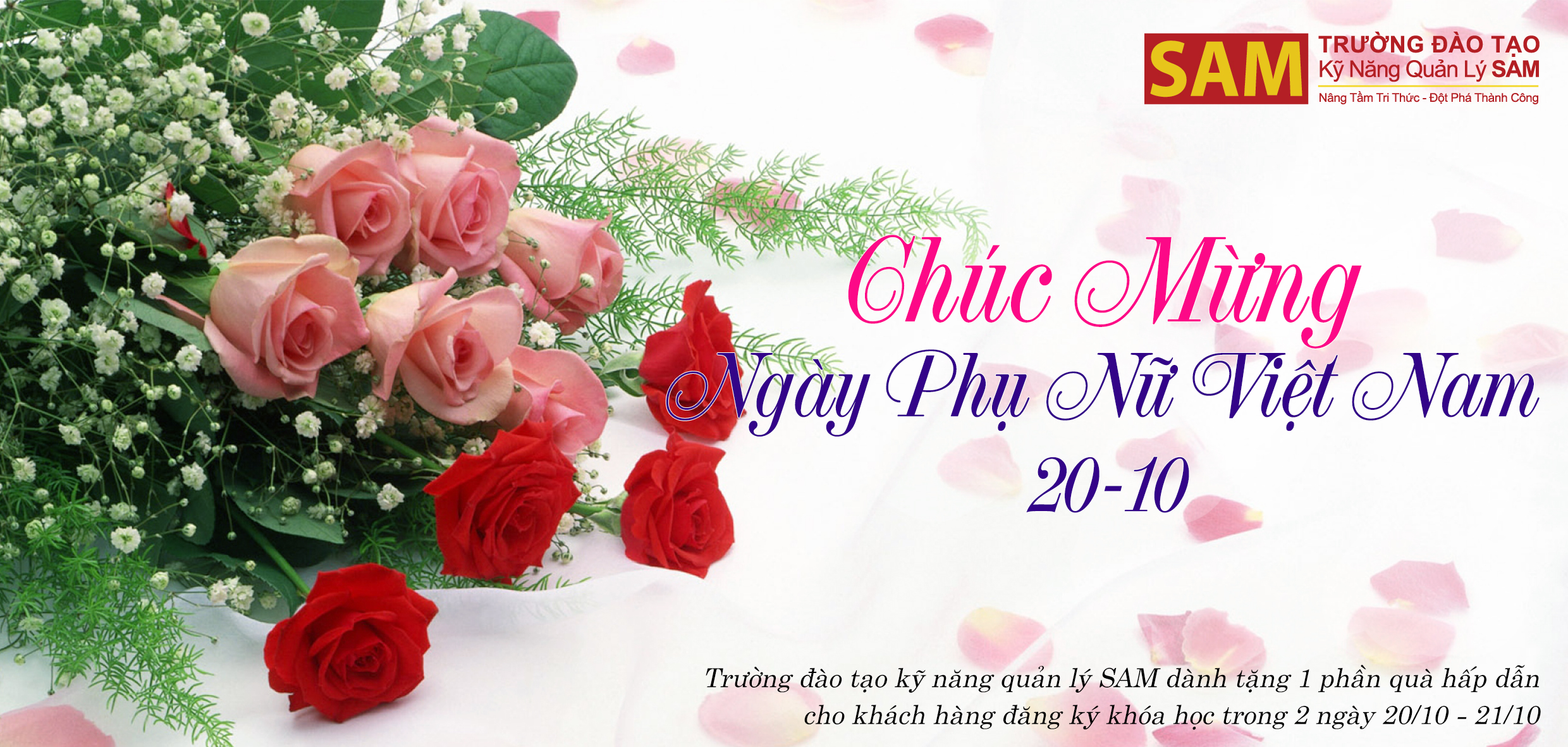 Chúc mừng Ngày phụ nữ Việt Nam 20 - 10