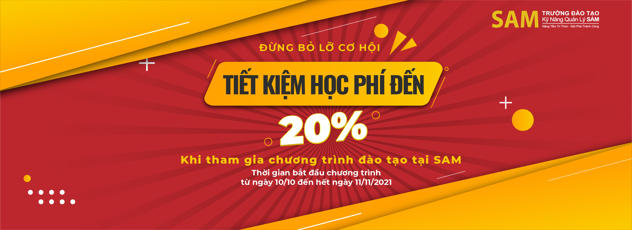 CHƯƠNG TRÌNH ƯU ĐÃI HỌC PHÍ THÁNG 10