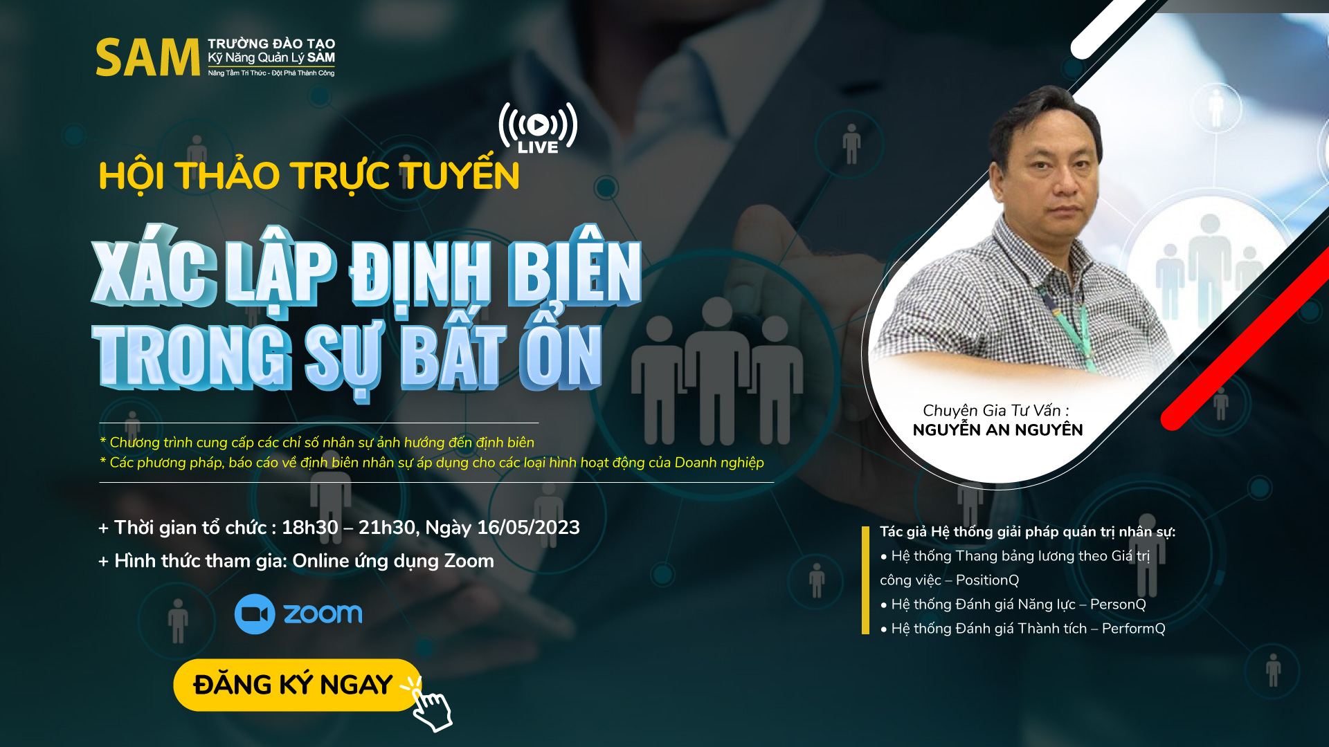 Webinar: "XÁC LẬP ĐỊNH BIÊN TRONG SỰ BẤT ỔN"