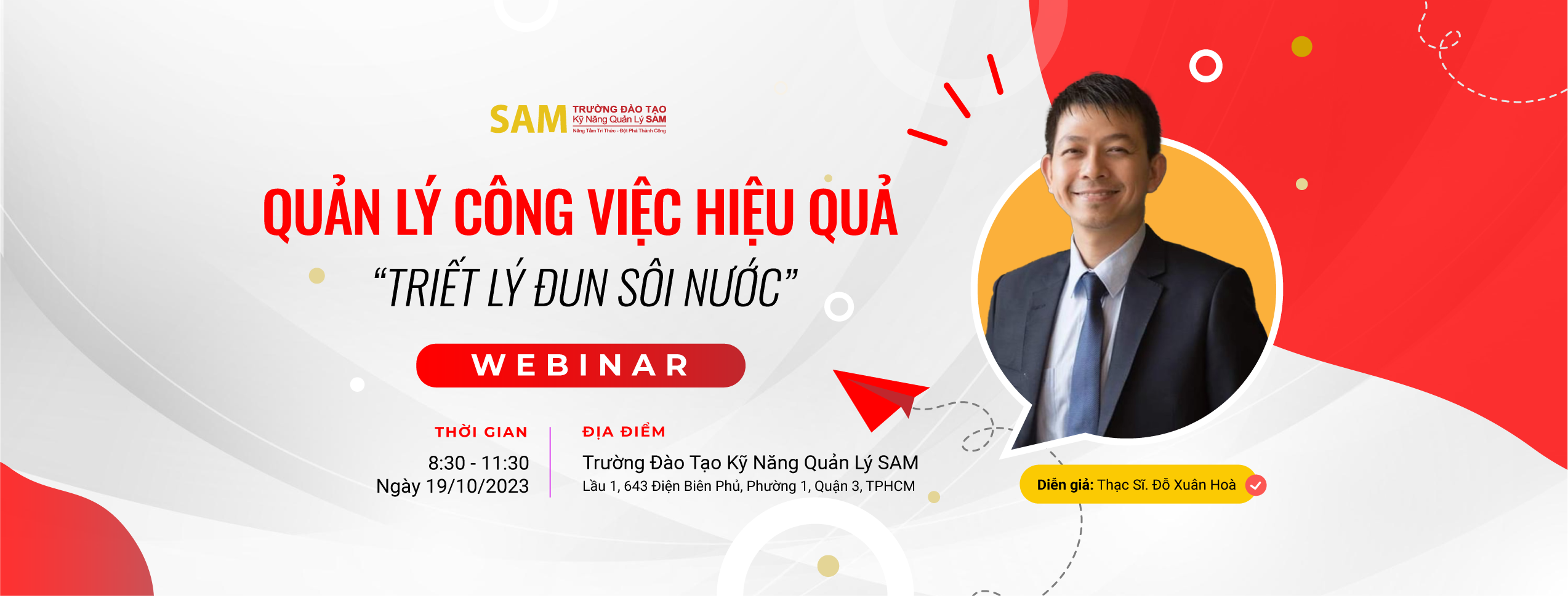 Workshop “QUẢN LÝ CÔNG VIỆC HIỆU QUẢ -TRIẾT LÝ ĐUN SÔI NƯỚC”