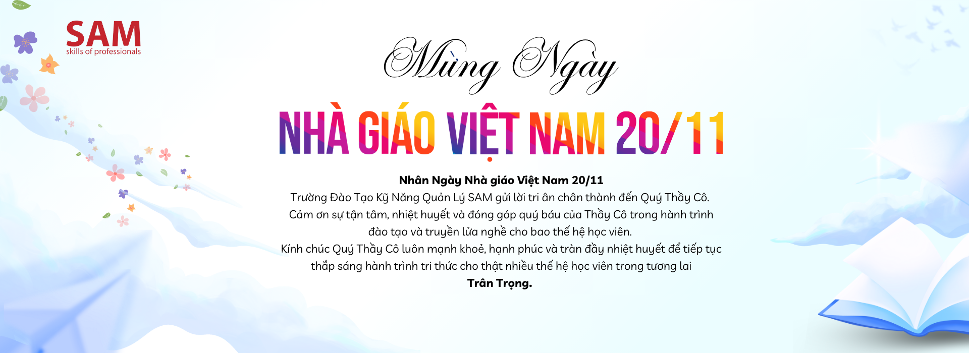 CHÀO MỪNG NGÀY NHÀ GIÁO VIỆT NAM 20/11