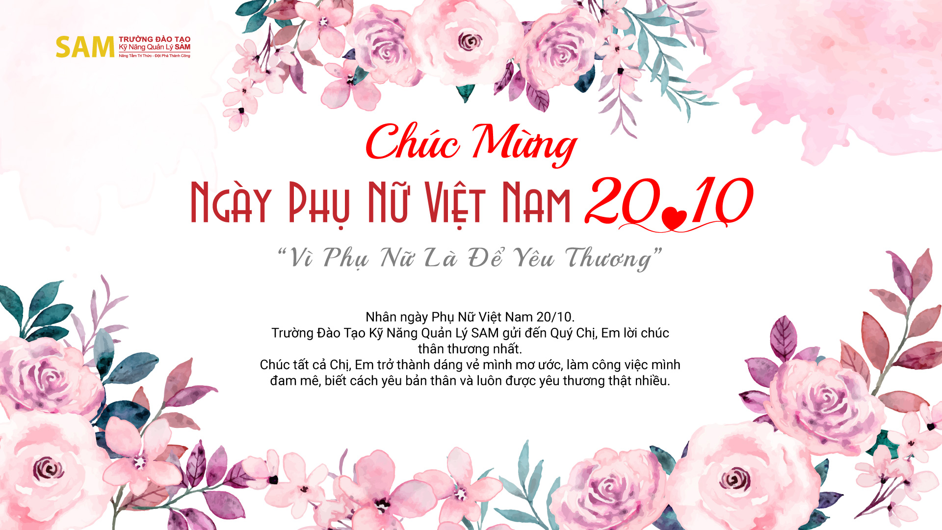 Chúc Mừng Ngày Phụ Nữ Việt Nam 20/10/2024